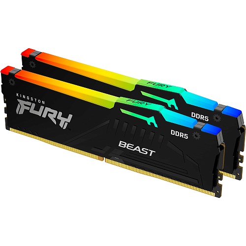 Модуль пам'яті DDR5 Kingston FURY Beast 2x32GB 5600MHz RGB (KF556C40BBAK2-64) - придбати в Дніпрі, Україні: ціна, характеристики | інтернет-магазин TOUCH