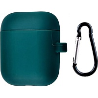 Чохол Silicone Case + Carabine для Apple AirPods Dark Green - придбати в Дніпрі, Україні: ціна, характеристики | інтернет-магазин TOUCH
