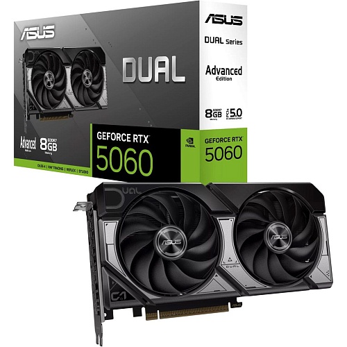 Відеокарта Asus Dual GeForce RTX 5060 8GB OC Advanced (DUAL-RTX5060-O8G-A) EU - придбати в Дніпрі, Україні: ціна, характеристики | інтернет-магазин TOUCH