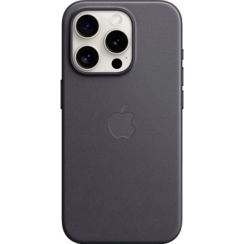 Чехол FineWoven Case with MagSafe для Apple iPhone 15 Pro Black AAA