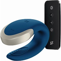 Смарт-вибратор для пар Satisfyer Double Love Luxury Partner Vibrator Blue (SO4929)
