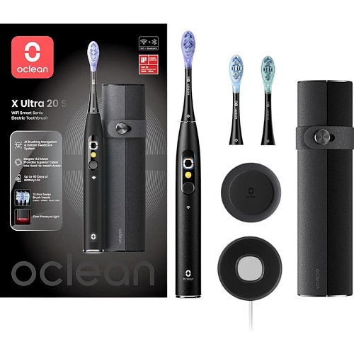 Электрическая зубная щетка Oclean X Ultra 20 Set Black (6970810557107)