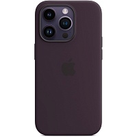 Чехол Silicone Case with MagSafe для Apple iPhone 14 Pro Elderberry AAA