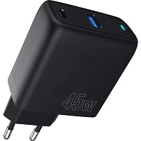 Мережевий зарядний пристрій Proove Silicone Power 45W USB-C/USB-A Black (WCSP45110001) - придбати в Дніпрі, Україні: ціна, характеристики | інтернет-магазин TOUCH