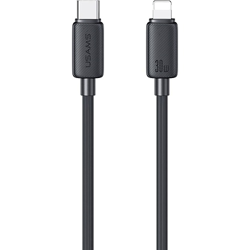 Кабель Usams US-SJ692 USB-C to Lightning 30W 1m Black