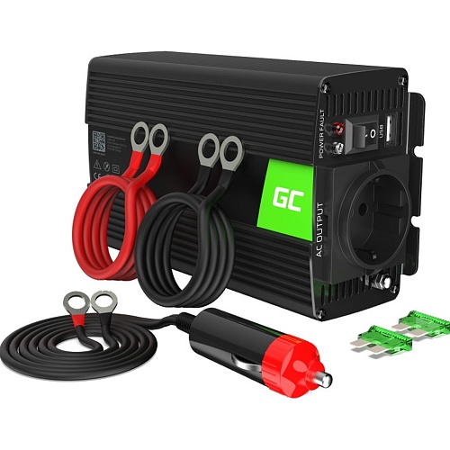 Автомобильный инвертор Green Cell Car Power Inverter 24V to 230V 300W/600W Pure Sine (INV14)