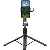 Монопод-штатив WiWU Bluetooth Selfie Stick Tripod with LED Black (Wi-SE015)