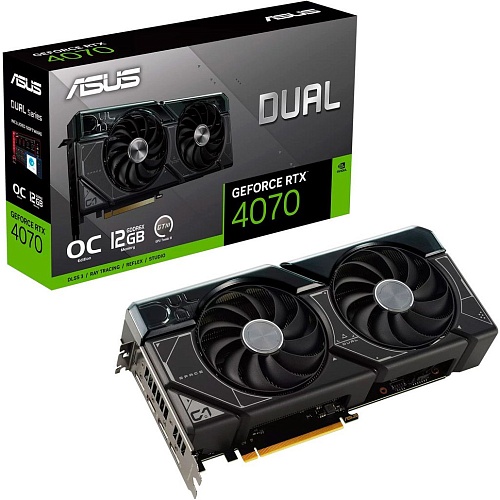 Відеокарта Asus Dual GeForce RTX 4070 OC Edition 12GB GDDR6X (DUAL-RTX4070-O12G) EU - придбати в Дніпрі, Україні: ціна, характеристики | інтернет-магазин TOUCH