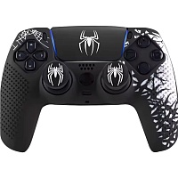 Чохол на геймпад Silicone Case для Sony DualSense Spider-Man + Touch Pad Sticker Black