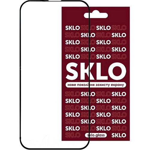Защитное стекло SKLO 3D Full Glue Tempered Glass для Apple iPhone 15/16 Black