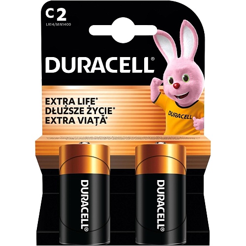 Батарейка Duracell C LR14 2шт (81427263)