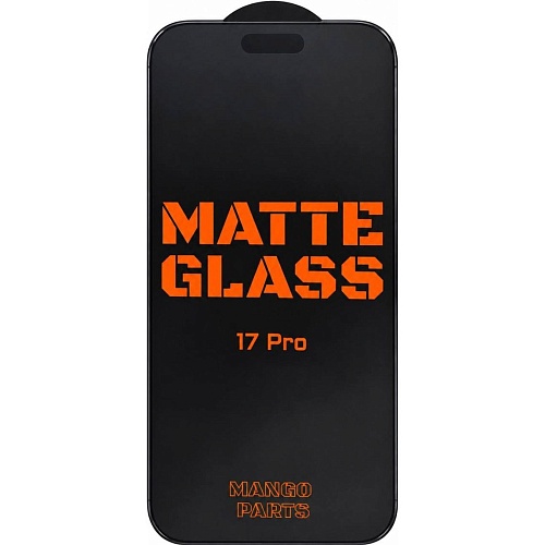 Захисне скло Mango Matte Full Cover Glass для Apple iPhone 17 Pro Black - придбати в Дніпрі, Україні: ціна, характеристики | інтернет-магазин TOUCH