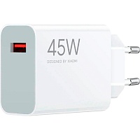 Мережевий зарядний пристрій Xiaomi Turbo Charging 45W USB-A (BHR07SLEU) - придбати в Дніпрі, Україні: ціна, характеристики | інтернет-магазин TOUCH