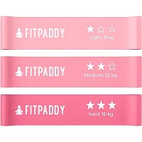 Набор резинок для фитнеса FITPADDY Pink Elastic Bands (EBND02PK)