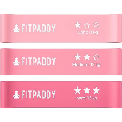 Набор резинок для фитнеса FITPADDY Pink Elastic Bands (EBND02PK)