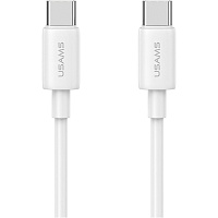 Кабель Usams US-SJ711 USB-C to USB-C 60W 1m White (SJ711USB02) - придбати в Дніпрі, Україні: ціна, характеристики | інтернет-магазин TOUCH