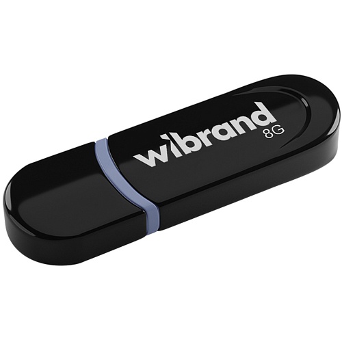 USB флеш-накопитель Wibrand Panther 8GB USB-A 2.0 Black (WI2.0/PA8P2B)