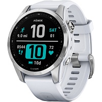 Смарт-часы Garmin Fenix 7S Standard Edition Silver with Whitestone Band (010-02539-02/03)