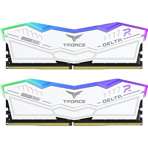 Модуль памяти DDR5 TEAM T-Force Delta RGB 2x16GB 6000MHz White (FF4D532G6000HC38ADC01)