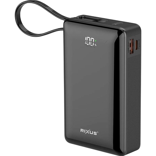 Внешний аккумулятор Rixus RXPB02B 20000mAh 22.5W Black (A00004674)