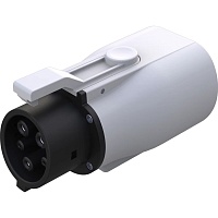 Адаптер-переходник для зарядки электромобиля Voltronic Type2 - Type1 7kW 32A Black/Grey (AC-OZM2-T1-T2)