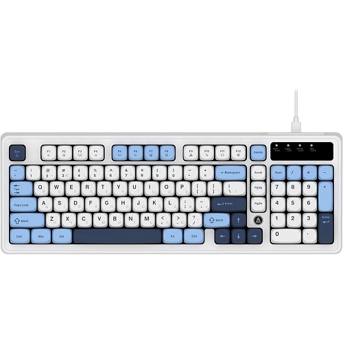 Клавіатура Ajazz AF98 White/Blue (AF98-GB) - придбати в Дніпрі, Україні: ціна, характеристики | інтернет-магазин TOUCH