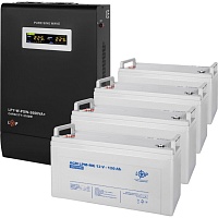 Джерело безперебійного живлення (ДБЖ) LogicPower W3000 + 4 x LPM-MG батарея 12V - 120Ah (19808) - придбати в Дніпрі, Україні: ціна, характеристики | інтернет-магазин TOUCH