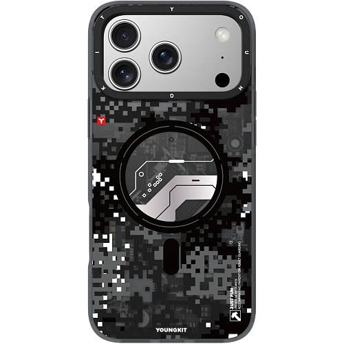 Чехол YoungKit Camouflage with Magnetic Ring для Apple iPhone 17 Pro Shadow Camo