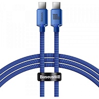 Кабель Baseus Crystal Shine Series Type-C to Type-C 100W 1.2m Blue (CAJY000603)