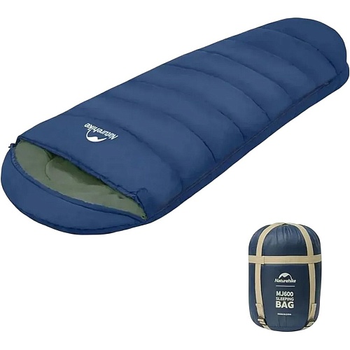 Спальник с капюшоном Naturehike MJ600 CNK2300SD014 Dark Blue (6976507663977)