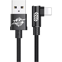 Кабель Baseus MVP Elbow USB-A to Lightning 1m Black (CALMVP-01) - придбати в Дніпрі, Україні: ціна, характеристики | інтернет-магазин TOUCH