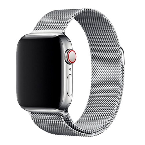Ремешок Milanese Loop Magnetic Band для Apple Watch 42/44/45mm Silver