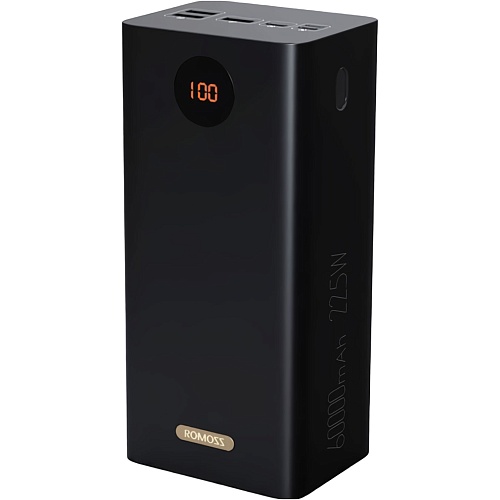 Зовнішній акумулятор Romoss PEA60 60000mAh 22.5W Black (PEA60-152-2A42H)  - придбати в Дніпрі, Україні: ціна, характеристики | інтернет-магазин TOUCH