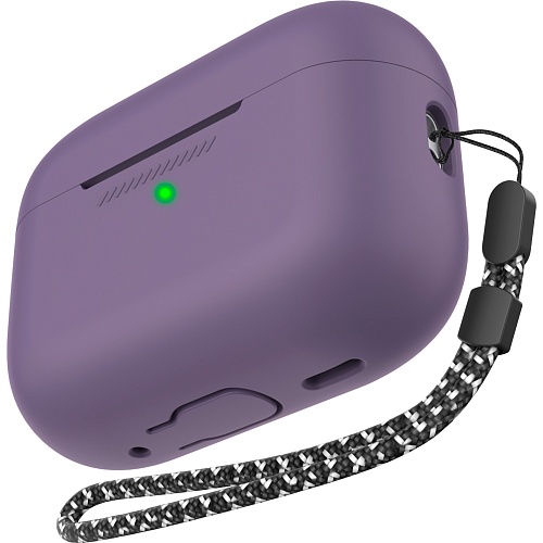 Чехол AhaStyle Colorful Silicone Case для AirPods Pro 2 Dark Purple (CP-187-2-C-DP)