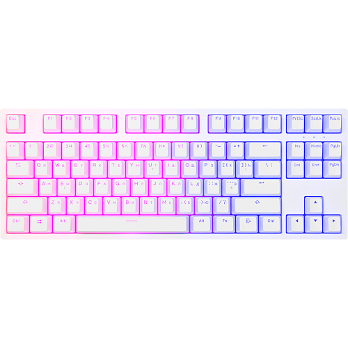 Клавиатура Dark Project KD87A PBT Mechanical Gateron Cap Teal White (DP-KD-87A-107700-GTC)