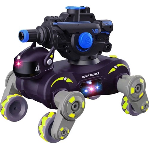 Радиоуправляемый робот JJRC Q187-B Light Spray Stunt Robot Dog Grey/Green