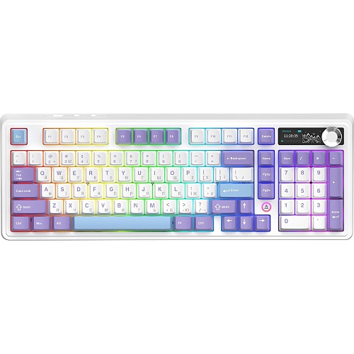 Клавиатура Ajazz AK980 V2 Maillard Switch Purple/White/Blue (AK980-V2-M-PWB)