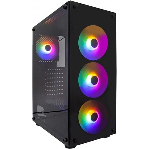 Корпус 1stPlayer V3-B-BK-4F1 Black