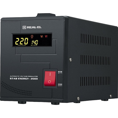 Стабилизатор напряжения REAL-EL Stab Energy-2000 (EL122400013)