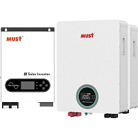 Система зберігання енергії Must PV18-6048ECO 6kW + 2 АКБ LP16-48100 10.2kWh (51.2V/100Ah/5120Wh) - придбати в Дніпрі, Україні: ціна, характеристики | інтернет-магазин TOUCH