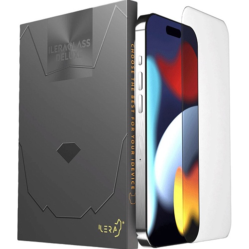 Защитное стекло iLera DeLuxe Frosted Cover Glass для Apple iPhone 15 Pro Max (iLFrDL15PrMx)