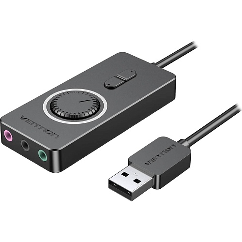 Звуковая карта Vention Audio USB 3х3.5mm jack 0.15m Volume Control (CDRBB)