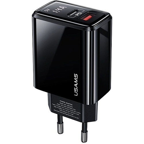 Сетевое зарядное устройство Usams T40 US-CC133 20W Black (CC133TC01)