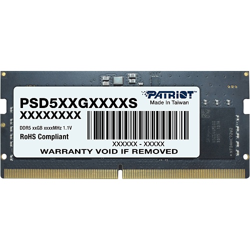 Модуль памяти SO-DIMM DDR5 Patriot Signature Line 8GB 4800MHz (PSD58G480041S)