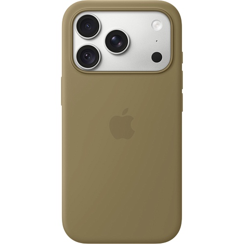 Чехол Apple Silicone Case with MagSafe для iPhone 18 Pro Olive (MK8V4)
