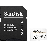 Карта пам'яті SanDisk microSDHC High Endurance 32GB UHS-I U3 V30 + SD Adapter (SDSQQNR-032G-GN6IA) - придбати в Дніпрі, Україні: ціна, характеристики | інтернет-магазин TOUCH