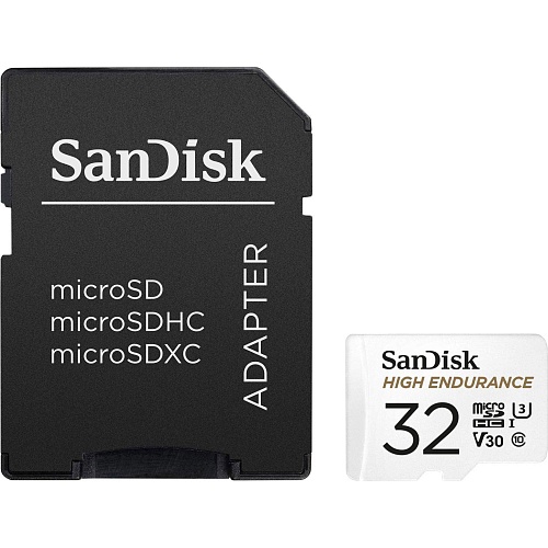 Карта пам'яті SanDisk microSDHC High Endurance 32GB UHS-I U3 V30 + SD Adapter (SDSQQNR-032G-GN6IA) - придбати в Дніпрі, Україні: ціна, характеристики | інтернет-магазин TOUCH