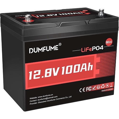 Аккумулятор Dumfume LiFePO4 12V (12.8V/100Ah/1280Wh) (Dumfume-12,8V/100Ah-MINI)