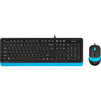 Комплект (клавіатура + миша) A4Tech Fstyler F1010 Black/Blue (1147546) - придбати в Дніпрі, Україні: ціна, характеристики | інтернет-магазин TOUCH