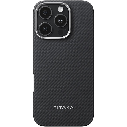 Чехол Pitaka Ultra-Slim Case 600D Twill MagEZ для Apple iPhone 16 Pro Black/Grey (KI1601PA)